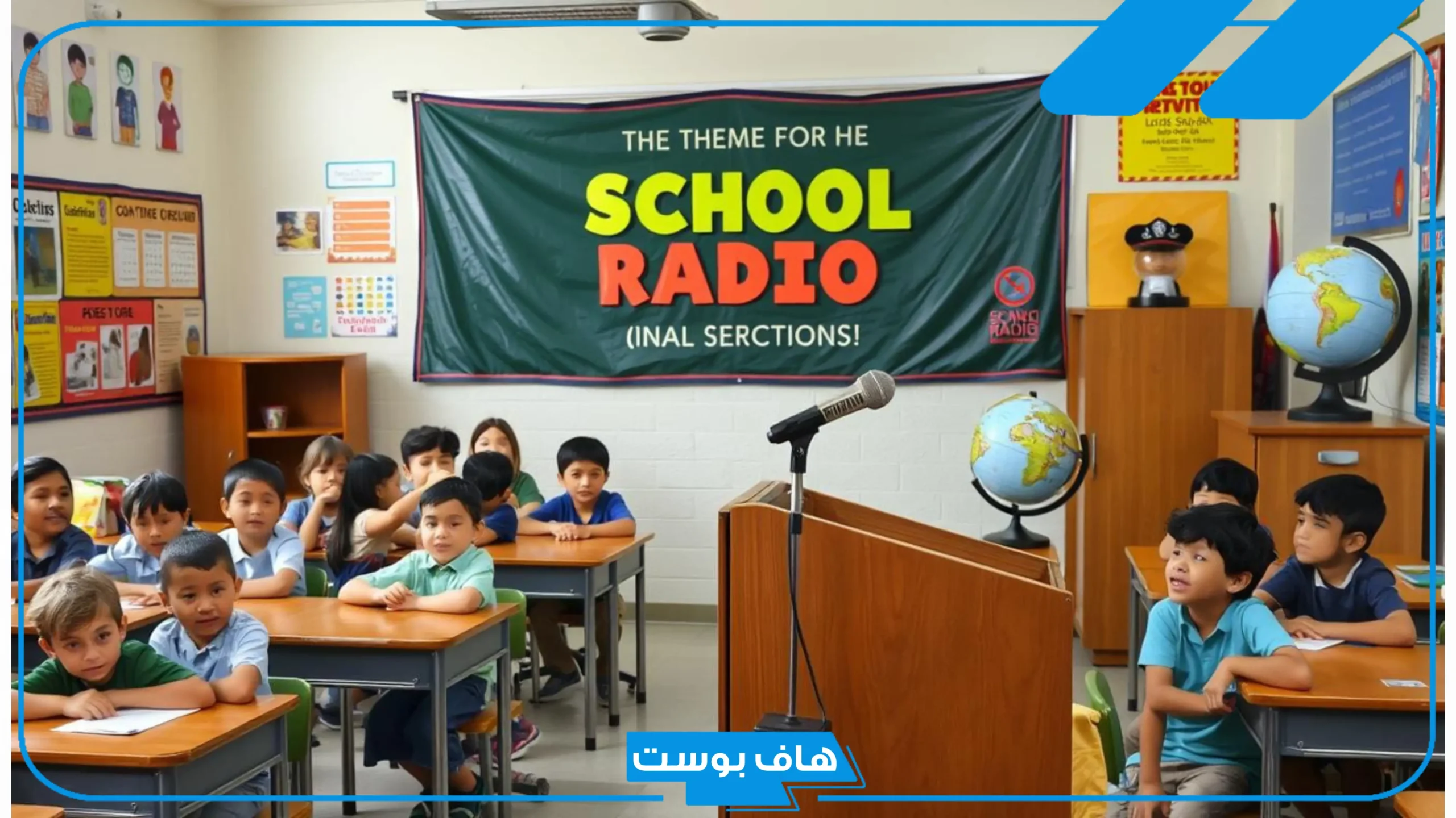 اذاعة مدرسية جاهزة على شكل نشرة اخبارية جاهزة