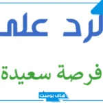 وش الرد على فرصة سعيدة إني تعرفت عليك؟ الرد على سعيدة بمعرفتك