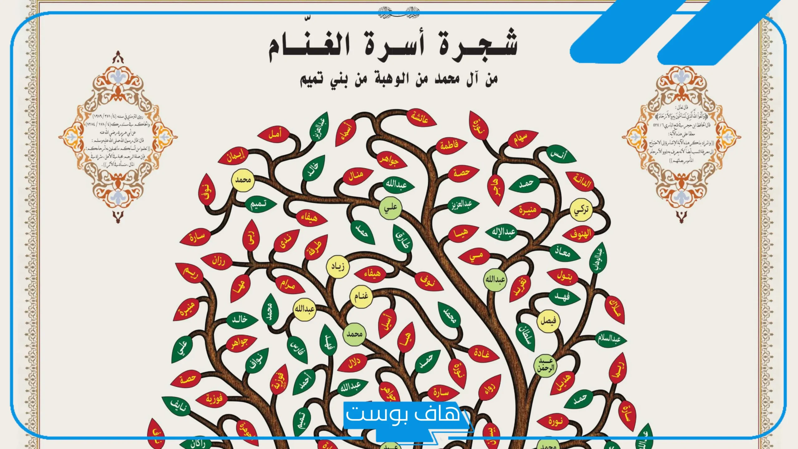 الغنام وش يرجعون؟ فروع قبيلة الغنام، هل الغنام من بني تميم؟