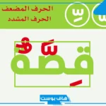الكلمة التي تحتوي حرف مضعف في اللغة العربية للصف الرابع وجميع المراحل
