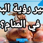 تفسير رؤية البصل في المنام أحمر وأبيض للمرأة لابن سيرين