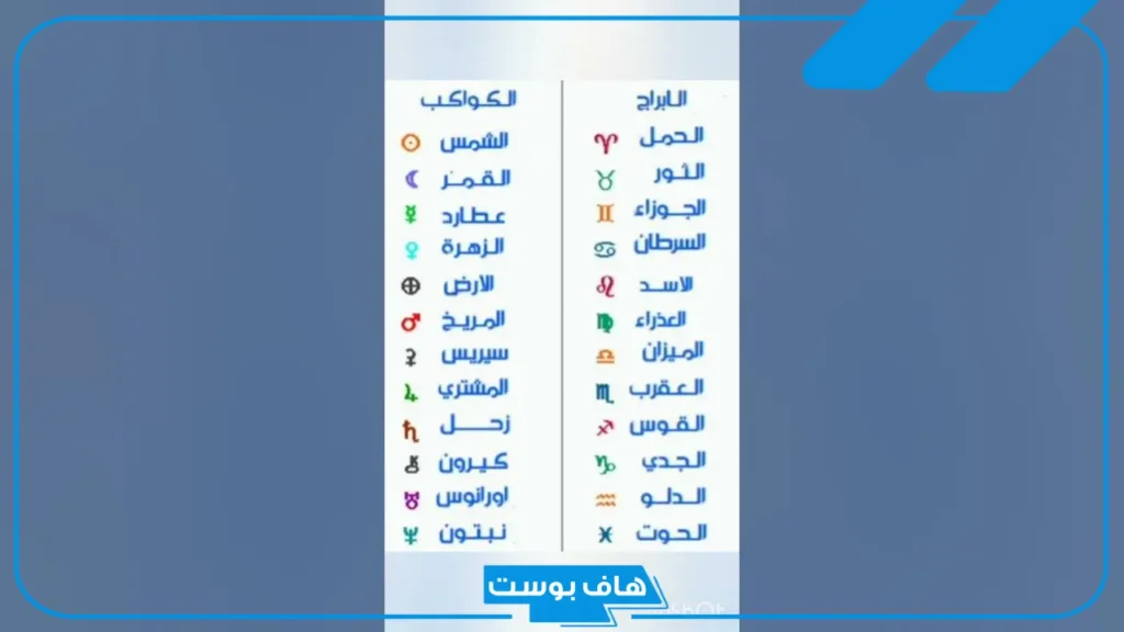 رموز الابراج والكواكب.. رموز الكويكبات في الخريطة الفلكية ومعانيها