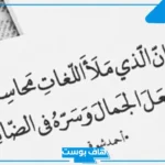 عباره باللغه العربيه الفصحى للكبار والأطفال جميلة